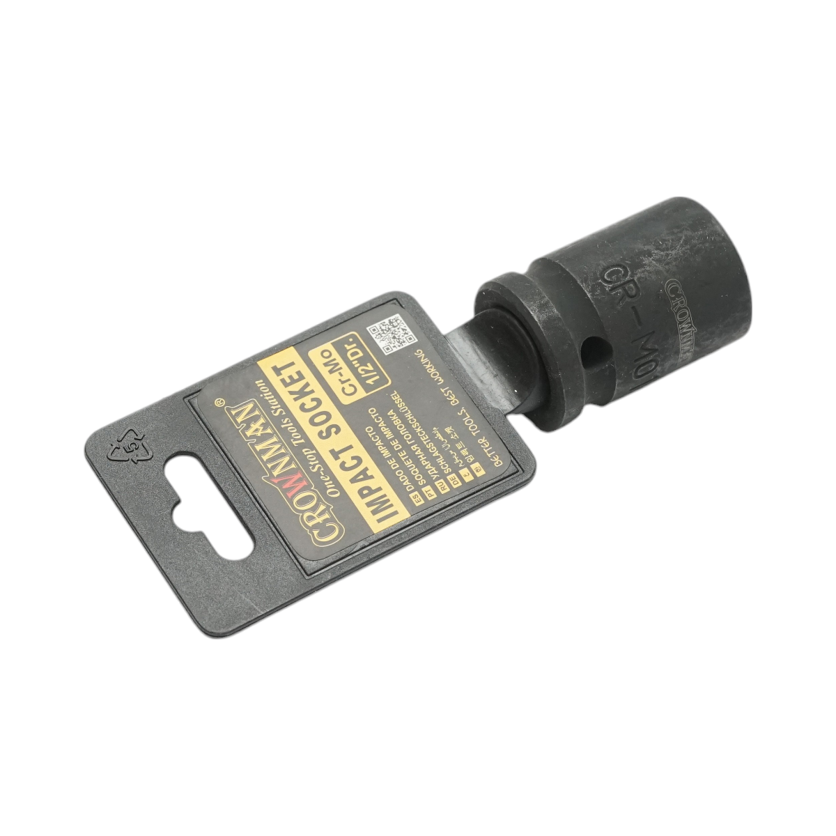 Chiave a bussola a impatto Crownman da 17 mm, attacco quadro da 1/2 pollice in acciaio Cr-Mo - immagine 2