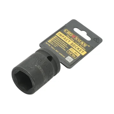 Chiave a bussola a impatto Crownman da 19 mm, attacco quadro da 1/2 pollice in acciaio Cr-Mo - immagine 2