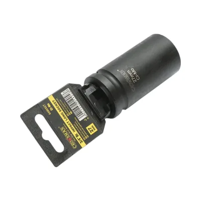 Chiave a bussola a impatto Crownman da 27 mm, attacco quadro da 3/4 di pollice in acciaio Cr-Mo - immagine 3