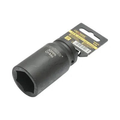 Chiave a bussola a impatto Crownman da 30 mm, attacco quadro da 3/4 di pollice in acciaio Cr-Mo - immagine 2