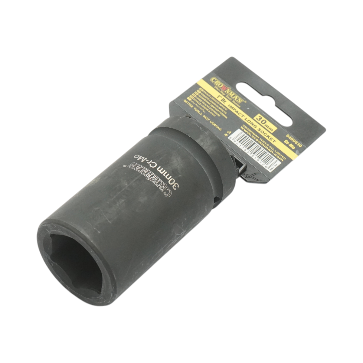 Chiave a bussola a impatto Crownman da 30 mm, quadrata da 1 pollice, in acciaio Cr-Mo - immagine 2