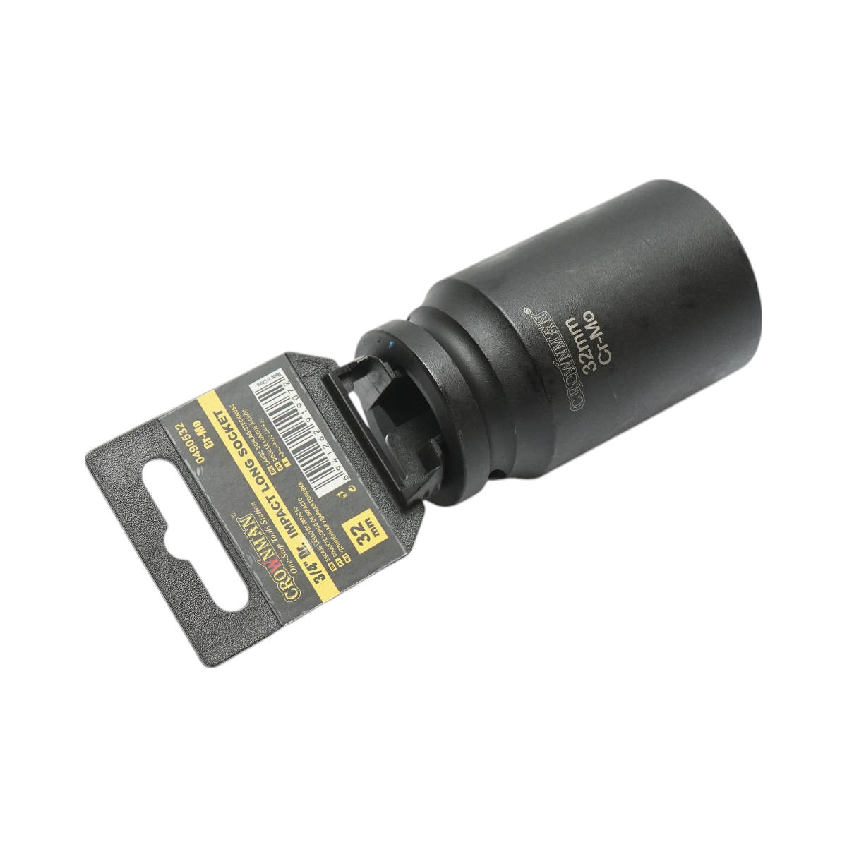 Chiave a bussola a impatto Crownman da 32 mm, attacco quadro da 3/4 di pollice in acciaio Cr-Mo - immagine 3