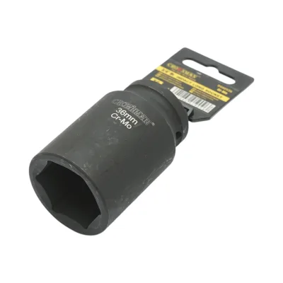 Chiave a bussola a impatto Crownman da 36 mm, attacco quadro da 3/4" in acciaio Cr-Mo - immagine 2
