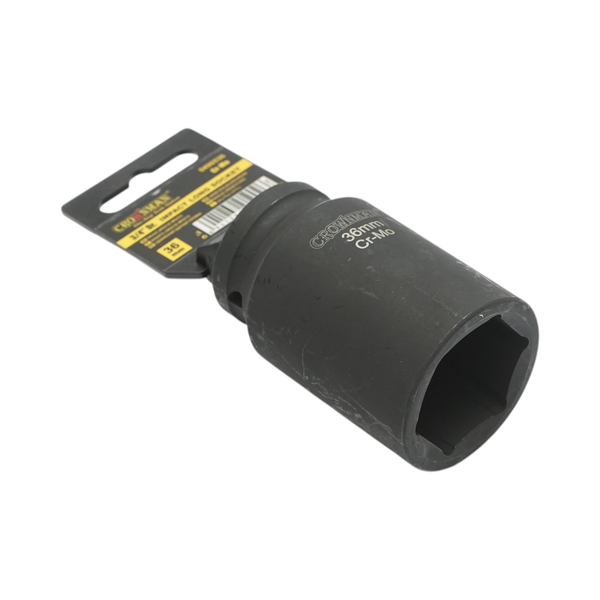 Chiave a bussola a impatto Crownman da 36 mm, attacco quadro da 3/4" in acciaio Cr-Mo - immagine 4