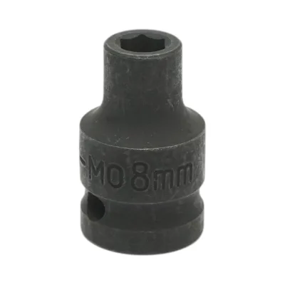 Chiave a bussola a impatto Crownman da 8 mm, 1/2" quadro in acciaio Cr-Mo - immagine 2