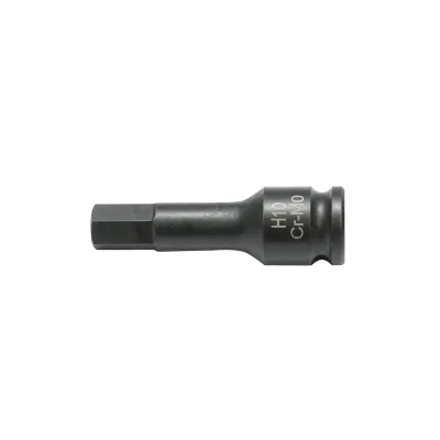 Chiave a bussola a impatto esagonale H10, 60 mm, quadrata 3/8 Cr-Mo - immagine 3
