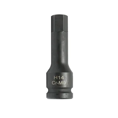 Chiave a bussola a impatto esagonale H14, 78 mm, quadrata 1/2 Cr-Mo