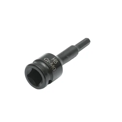 Chiave a bussola a impatto esagonale H5, 60 mm, quadrata 3/8 Cr-Mo - immagine 4
