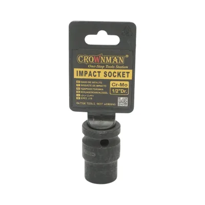 Chiave a bussola a impatto quadrata Crownman da 14 mm 1/2 Cr-Mo