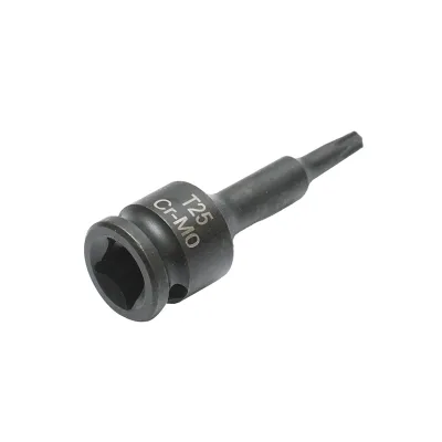 Chiave a bussola a impatto Torx T25, 60 mm, quadrata 3/8 Cr-Mo - immagine 4