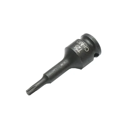 Chiave a bussola a impatto Torx T25, 60 mm, quadrata 3/8 Cr-Mo - immagine 2