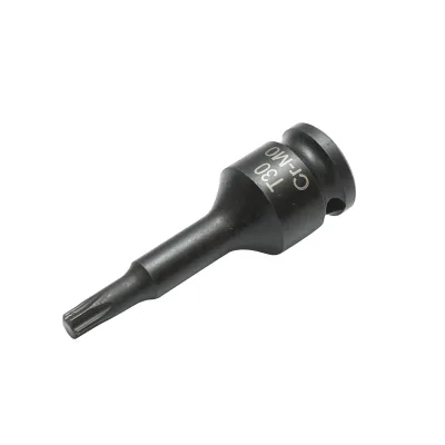 Chiave a bussola a impatto Torx T30, 60 mm, quadrata 3/8 Cr-Mo - immagine 2