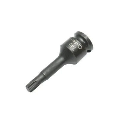 Chiave a bussola a impatto Torx T40, 60 mm, quadrata 3/8 Cr-Mo - immagine 2