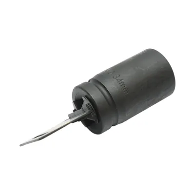 Chiave a bussola a percussione lunga 34 mm, 1 pollice quadrato, materiale Cr-Mo, norma DIN 3121, industriale Crownman - immagine 3