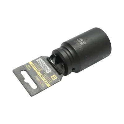 Chiave a bussola a percussione lunga 34 mm, attacco quadro da 3/4 di pollice, materiale Cr-Mo, norma DIN 3121, industriale Crownman - immagine 3