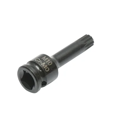 Chiave a bussola a percussione scanalata M10, 60 mm, attacco quadrato Cr-Mo da 3/8" - immagine 4