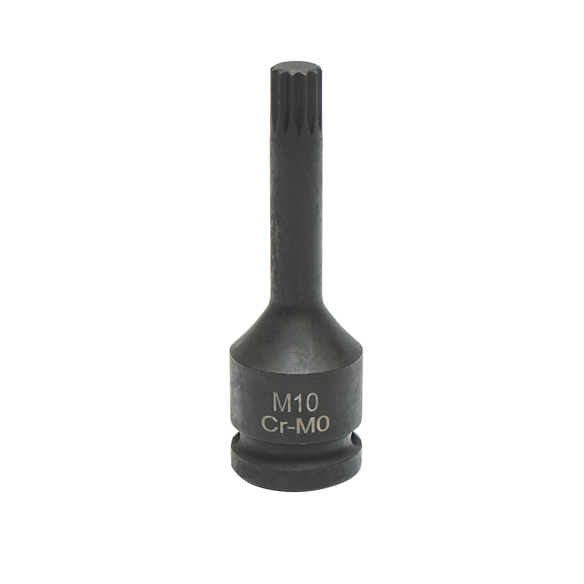Chiave a bussola a percussione scanalata M10, 78 mm, 1/2 quadrato Cr-Mo