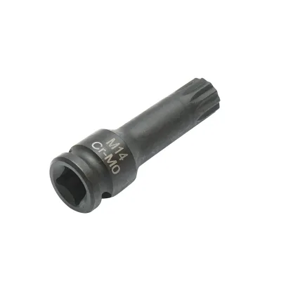 Chiave a bussola a percussione scanalata M14, 60 mm, attacco quadrato Cr-Mo da 3/8 - immagine 4