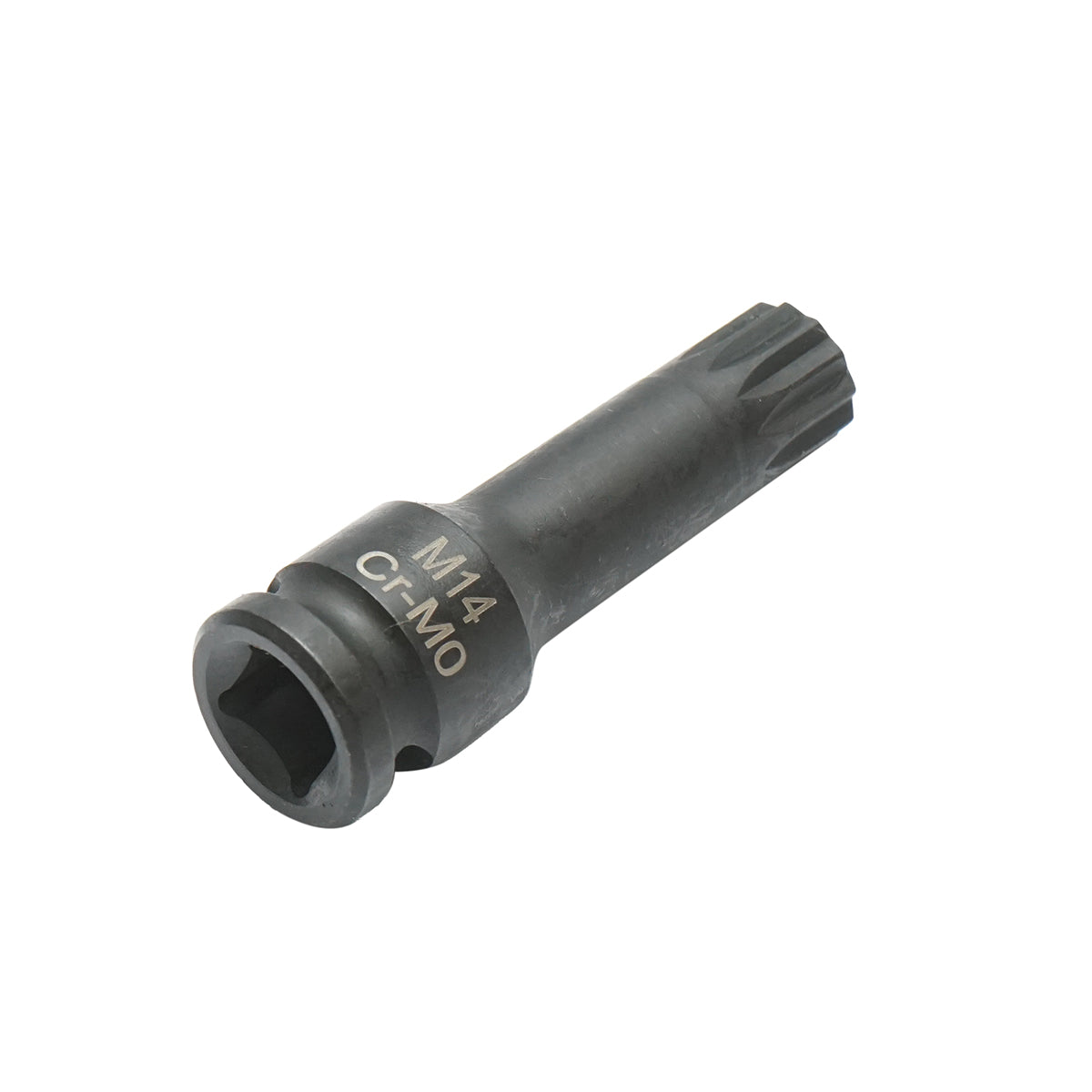 Chiave a bussola a percussione scanalata M14, 60 mm, attacco quadrato Cr-Mo da 3/8 - immagine 4