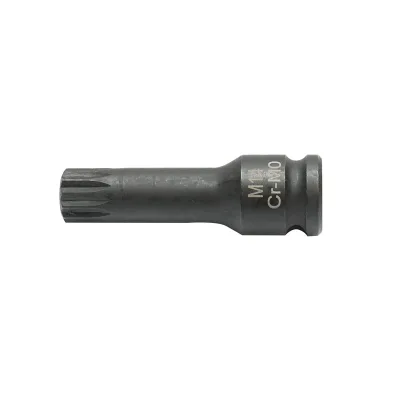 Chiave a bussola a percussione scanalata M14, 60 mm, attacco quadrato Cr-Mo da 3/8 - immagine 3