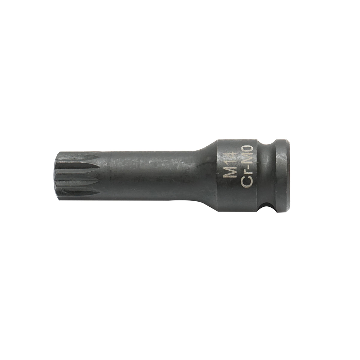 Chiave a bussola a percussione scanalata M14, 60 mm, attacco quadrato Cr-Mo da 3/8 - immagine 3