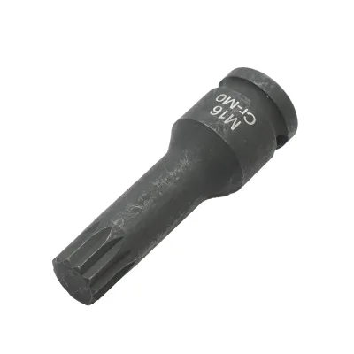 Chiave a bussola a percussione scanalata M16, 78 mm, 1/2 quadrato Cr-Mo - immagine 2