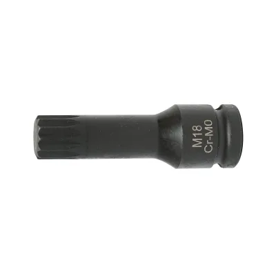 Chiave a bussola a percussione scanalata M18, 78 mm, 1/2 quadrato Cr-Mo - immagine 3