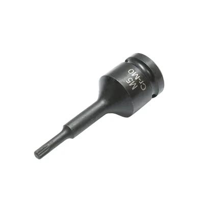 Chiave a bussola a percussione scanalata M5, 78 mm, 1/2 quadrato Cr-Mo - immagine 2