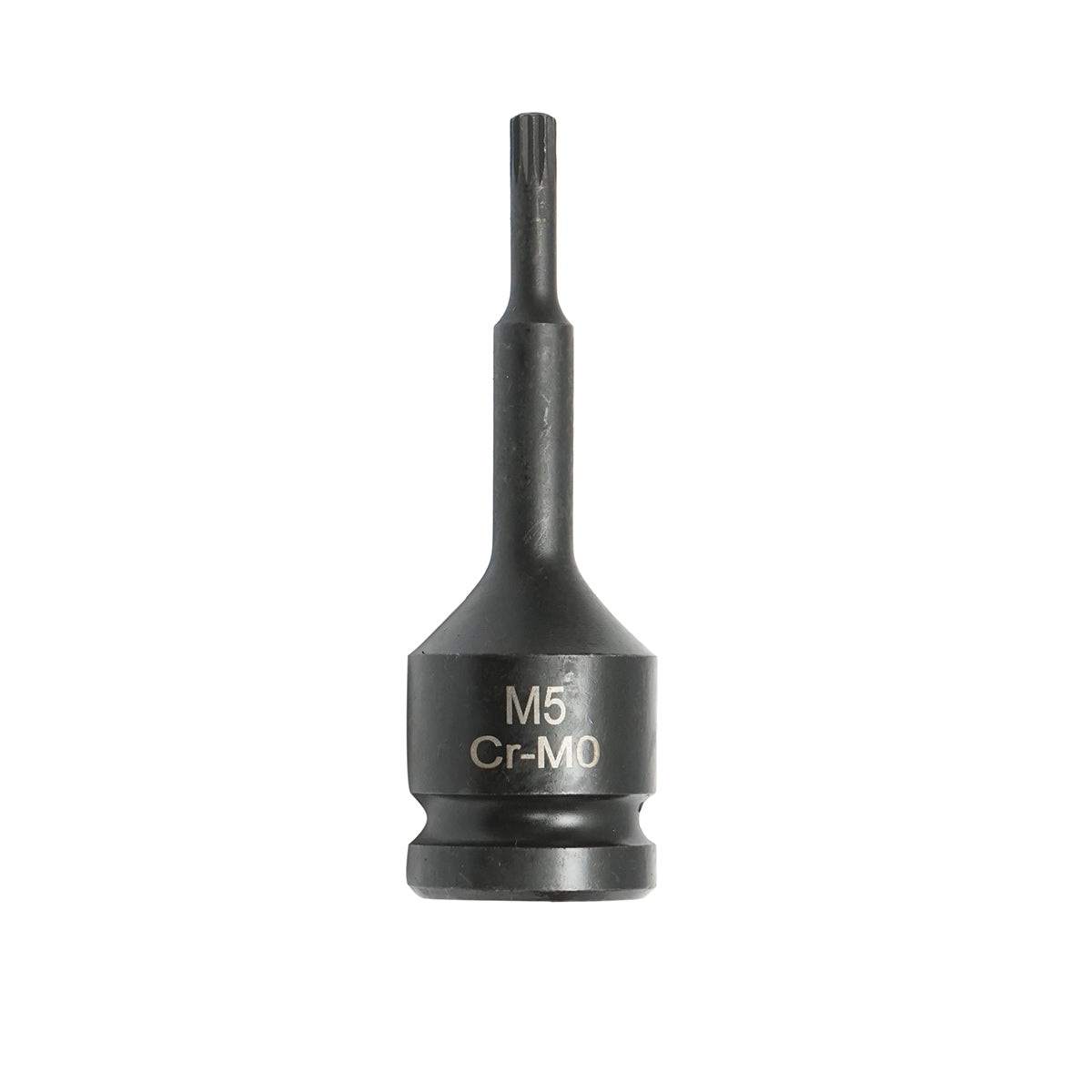 Chiave a bussola a percussione scanalata M5, 78 mm, 1/2 quadrato Cr-Mo