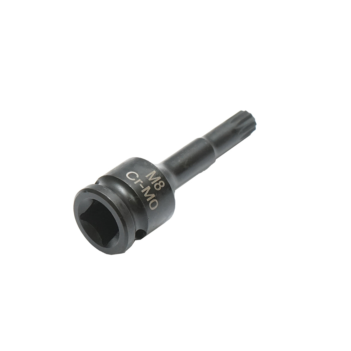 Chiave a bussola a percussione scanalata M8, 60 mm, quadrata da 3/8 Cr-Mo - immagine 4