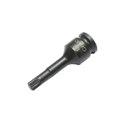 Chiave a bussola a percussione scanalata M8, 60 mm, quadrata da 3/8 Cr-Mo - immagine 2