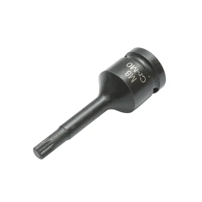 Chiave a bussola a percussione scanalata M8, 78 mm, 1/2 quadrato Cr-Mo - immagine 2