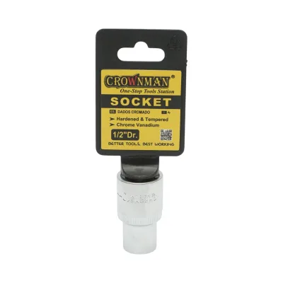 Chiave a bussola quadrata Crownman da 10 mm 1/2 Cr-V