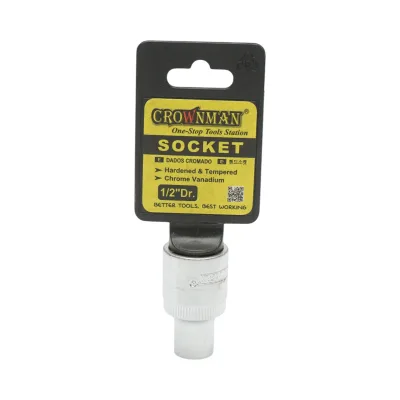 Chiave a bussola quadrata Crownman da 8 mm 1/2 Cr-V