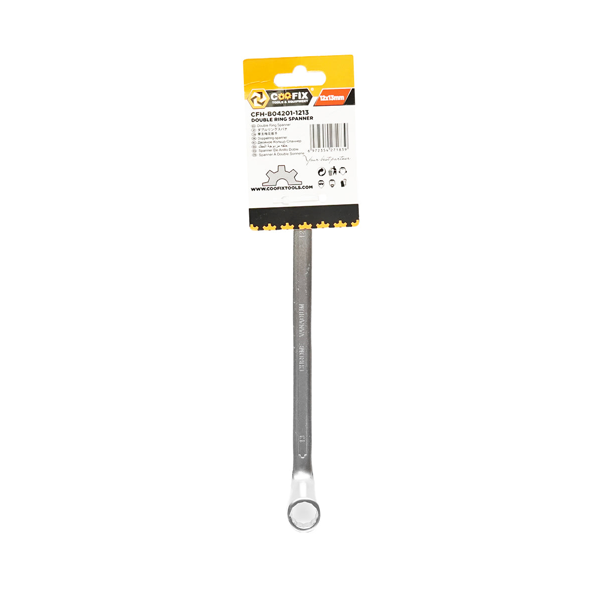 Chiave a cricchetto doppia 12x13 mm professionale Coofix - immagine 2