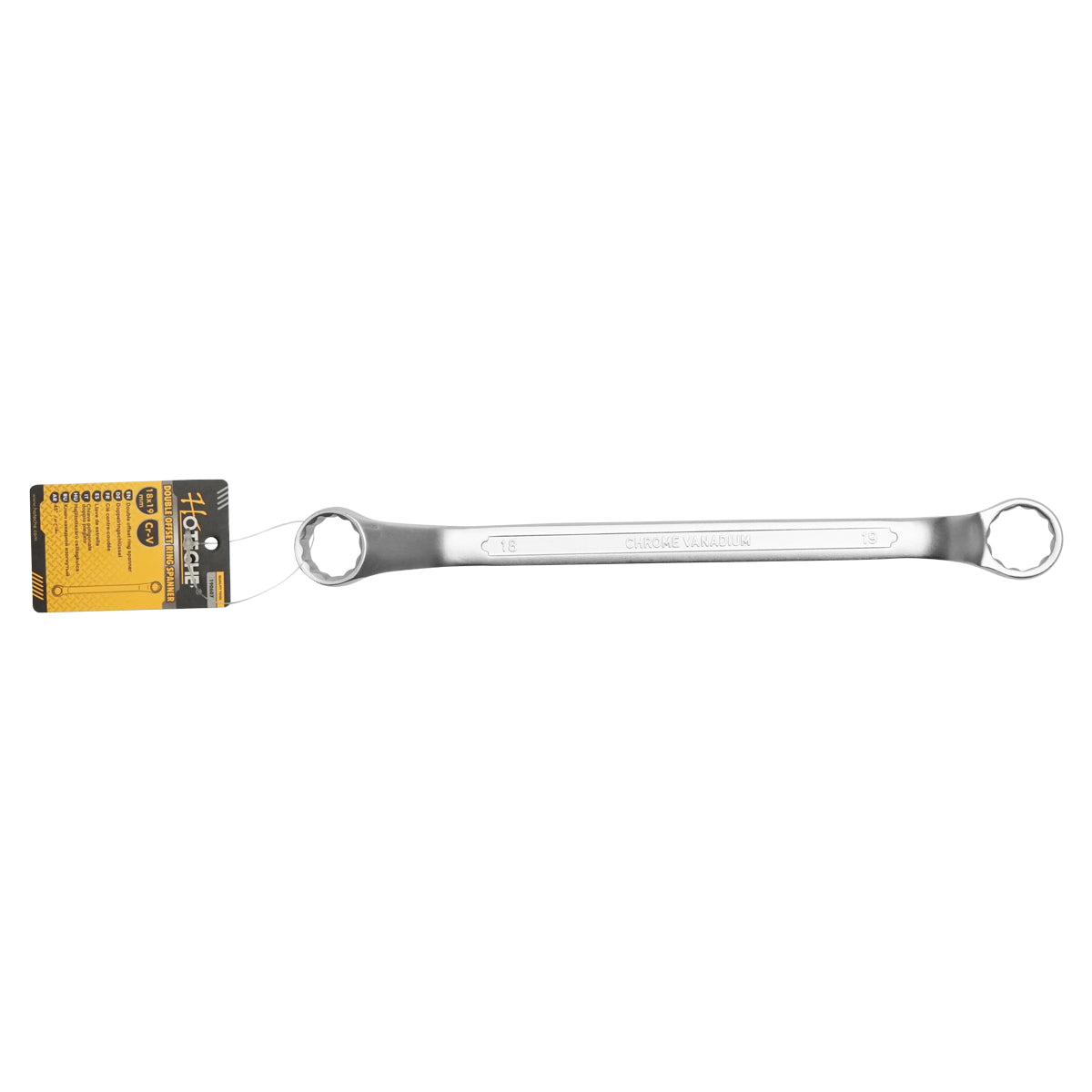 Chiave a cricchetto doppia 18x19 mm Hoteche