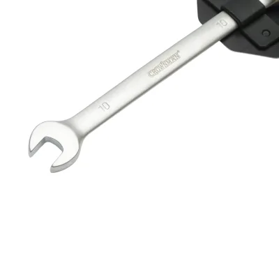 Chiave combinata Crownman da 10 mm in acciaio Cr-V con cricchetto - immagine 4
