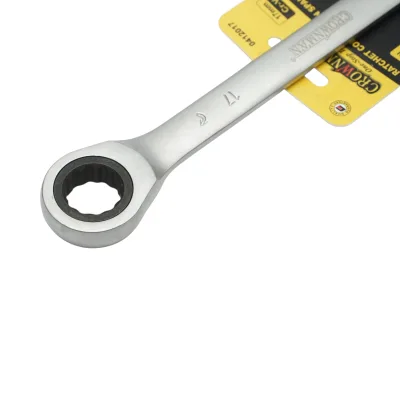 Chiave combinata Crownman da 17 mm in acciaio Cr-V con cricchetto - immagine 5
