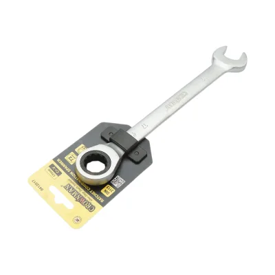 Chiave combinata Crownman da 17 mm in acciaio Cr-V con cricchetto - immagine 2