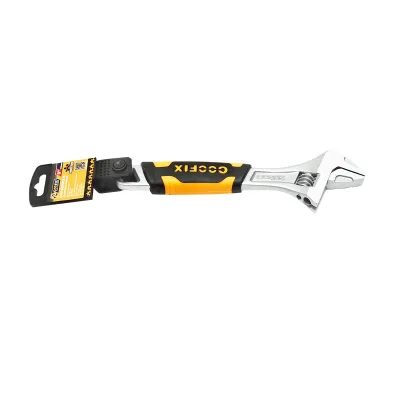 Chiave francese regolabile 200 mm con manico in gomma antiscivolo professionale 8 pollici GripPlus - immagine 5