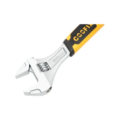 Chiave francese regolabile 200 mm con manico in gomma antiscivolo professionale 8 pollici GripPlus - immagine 6