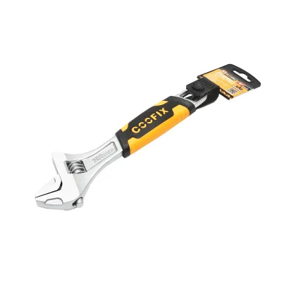 Chiave francese regolabile 200 mm con manico in gomma antiscivolo professionale 8 pollici GripPlus - immagine 4