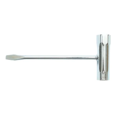Chiave per candele per motosega 17x19x160mmmm con cacciavite destro incluso - immagine 2