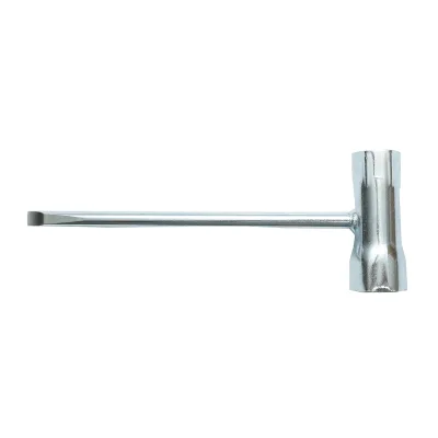 Chiave per candele per motosega 17x21x160mmmm con cacciavite destro incluso - immagine 2
