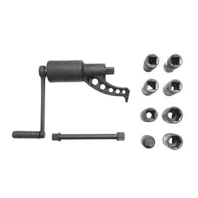 Chiave per smontare ruote di camion con riduttore a 2 velocità con bussole da 24, 27, 30, 32, 33, 36, 38 mm Breckner Germany - immagine 3