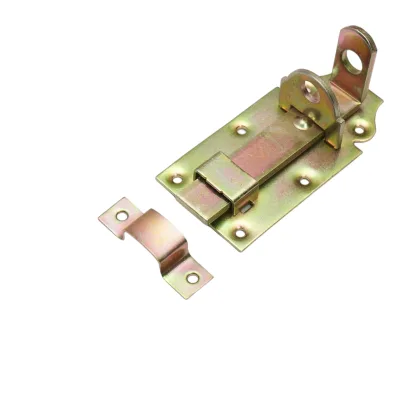 Chiavistello piatto da 100 mm con blocco per lucchetto - immagine 2