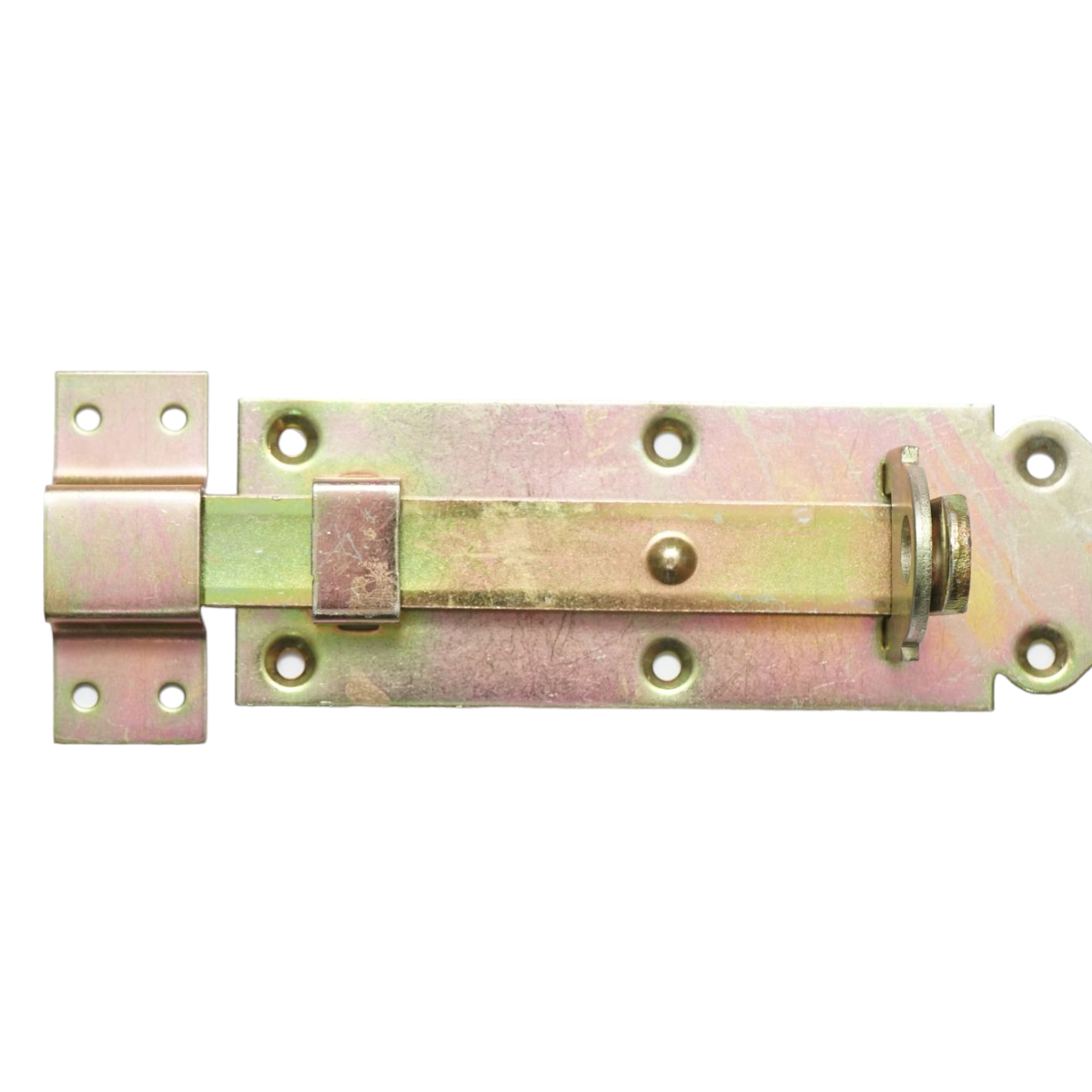Chiavistello piatto da 150 mm con blocco per lucchetto