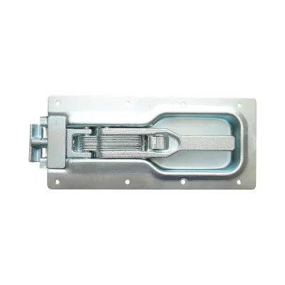 Chiudiporta per camion da incasso con chiusura a T 278x120x24mm