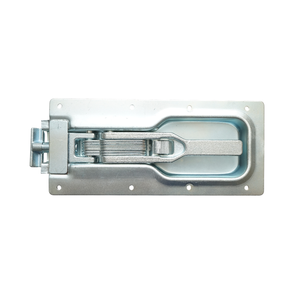 Chiudiporta per camion da incasso con chiusura a T 278x120x24mm
