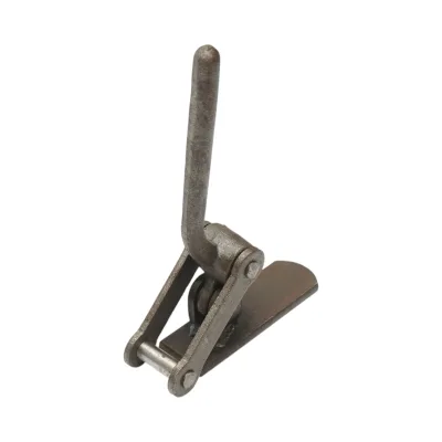 Chiudiporta per rimorchio con leva e clip di fissaggio 190x40x30mm